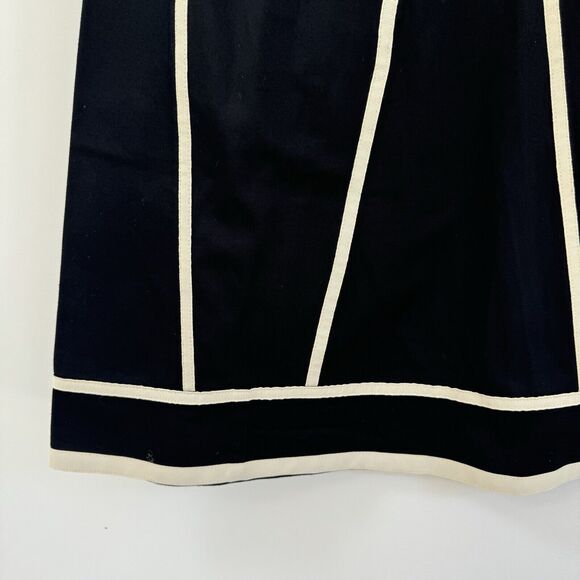 Autograph New York A line Skirt black with Cream Piping Size 0 - Picture 4 of 8